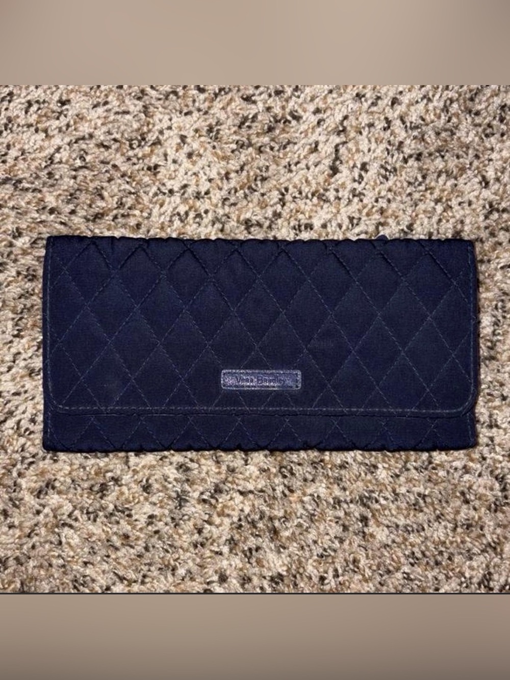 Vera Bradley Quilted Dark Navy Strap with Logo Patch